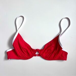 Aerie Red Bikini with White Trim